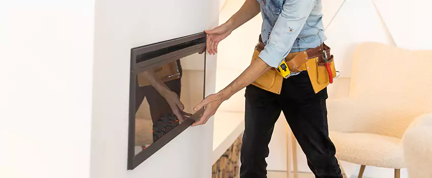 Metal Fireplace Installation in Diamond Bar, California