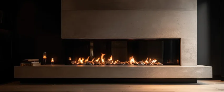 Gas Fireplace Ember Bed Design Services in Diamond Bar, California