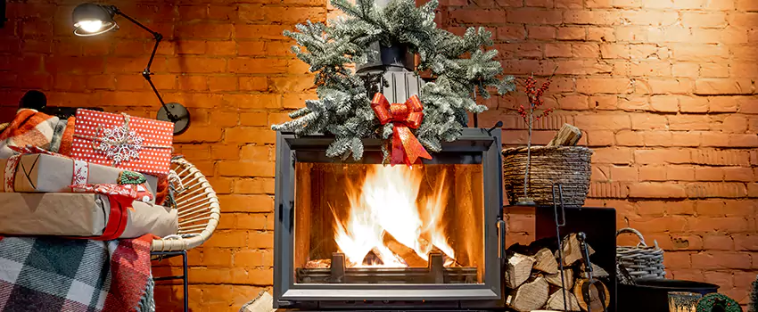 Travis Industries Linear Gas Fireplace Installation in Diamond Bar, California