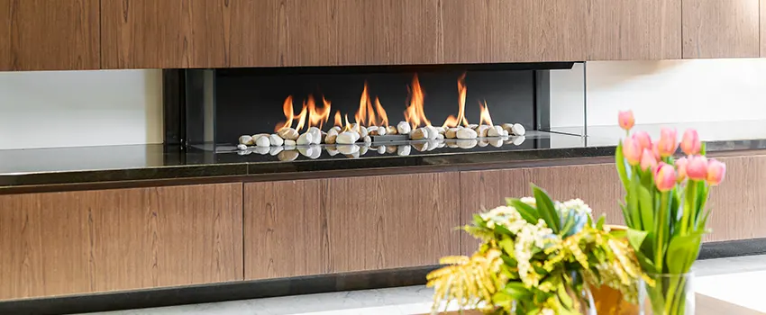 Double-height Fireplace Design Refurbishment in Diamond Bar, California