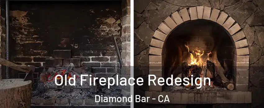  Old Fireplace Redesign Diamond Bar - CA
